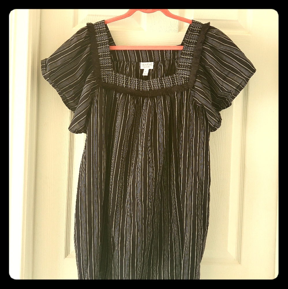 Black and White Striped Dress